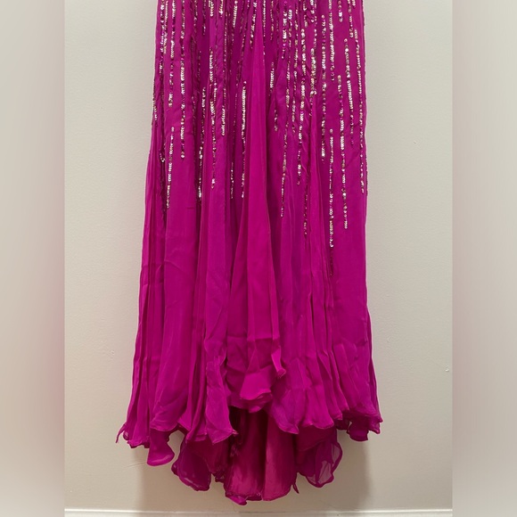 Sherri Hill Pink Fuchsia Strapless Sequin
Prom Dress - Picture 4 of 9